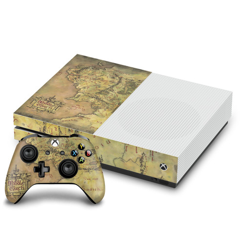 The Lord Of The Rings The Fellowship Of The Ring Graphic Art Map Of The Middle Earth Vinyl Sticker Skin Decal Cover for Microsoft One S Console & Controller