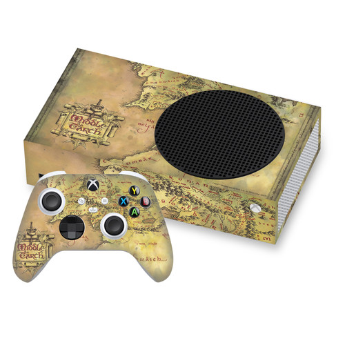 The Lord Of The Rings The Fellowship Of The Ring Graphic Art Map Of The Middle Earth Vinyl Sticker Skin Decal Cover for Microsoft Series S Console & Controller