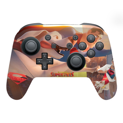 DC League Of Super Pets Graphics Krypto And Superman Vinyl Sticker Skin Decal Cover for Nintendo Switch Pro Controller