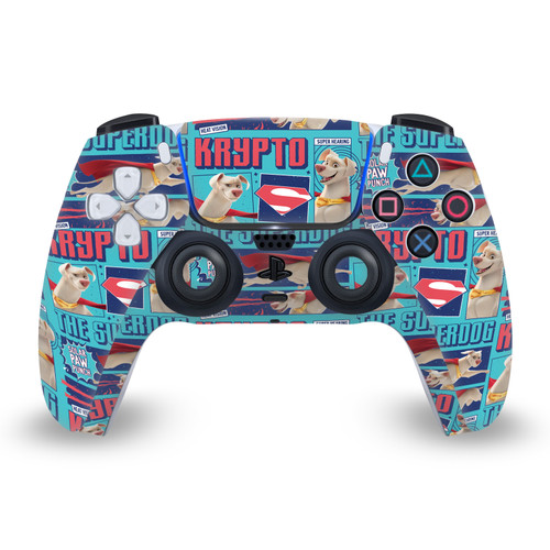 DC League Of Super Pets Graphics Krypto The Superdog Vinyl Sticker Skin Decal Cover for Sony PS5 Sony DualSense Controller
