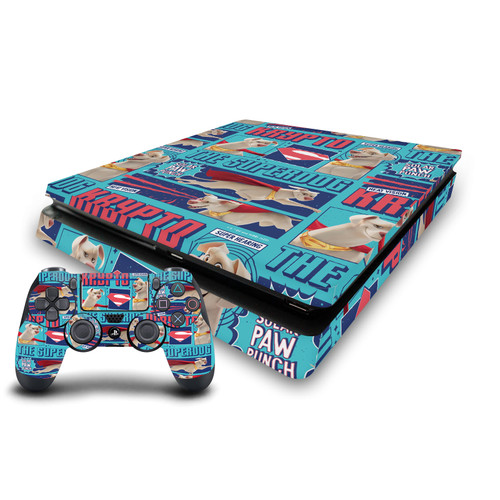 DC League Of Super Pets Graphics Krypto The Superdog Vinyl Sticker Skin Decal Cover for Sony PS4 Slim Console & Controller