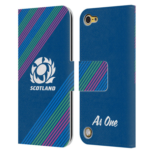 Scotland Rugby Graphics Stripes Leather Book Wallet Case Cover For Apple iPod Touch 5G 5th Gen