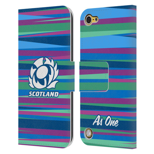 Scotland Rugby Graphics Training Pattern Leather Book Wallet Case Cover For Apple iPod Touch 5G 5th Gen