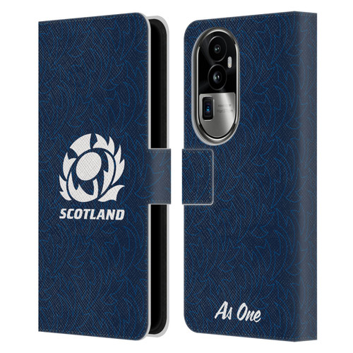 Scotland Rugby Graphics Pattern Leather Book Wallet Case Cover For OPPO Reno10 Pro+