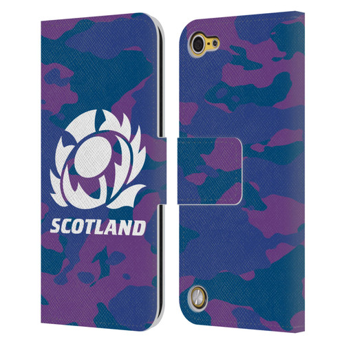 Scotland Rugby Logo 2 Camouflage Leather Book Wallet Case Cover For Apple iPod Touch 5G 5th Gen