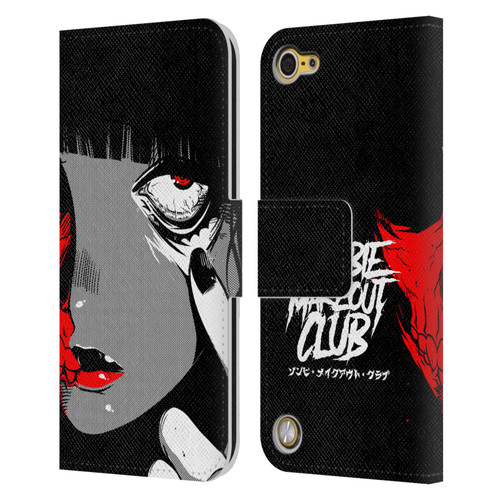 Zombie Makeout Club Art Eye Leather Book Wallet Case Cover For Apple iPod Touch 5G 5th Gen