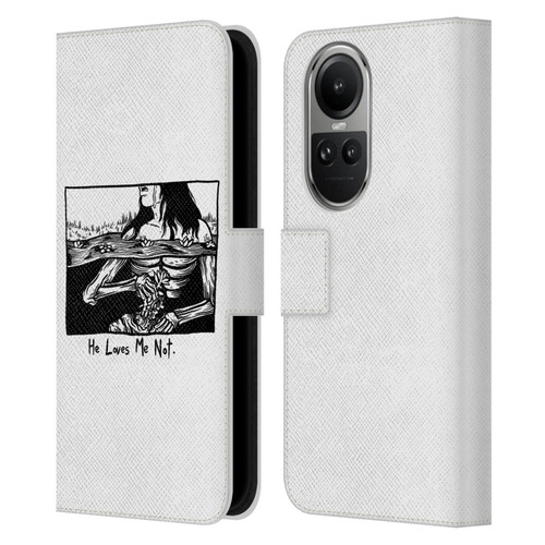 Matt Bailey Art Loves Me Not Leather Book Wallet Case Cover For OPPO Reno10 5G / Reno10 Pro 5G