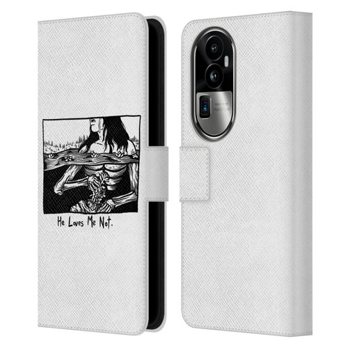 Matt Bailey Art Loves Me Not Leather Book Wallet Case Cover For OPPO Reno10 Pro+