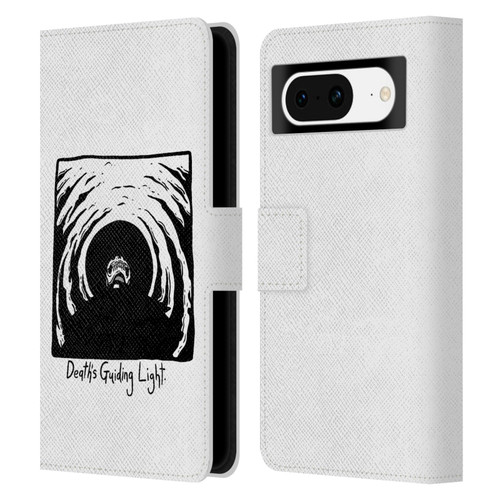 Matt Bailey Skull Deaths Guiding Light Leather Book Wallet Case Cover For Google Pixel 8