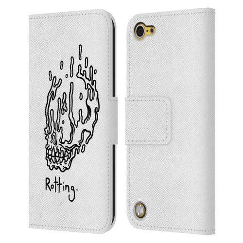 Matt Bailey Skull Rotting Leather Book Wallet Case Cover For Apple iPod Touch 5G 5th Gen