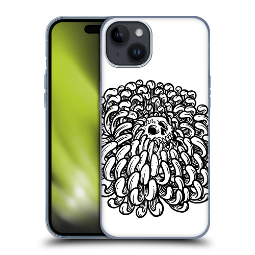 Matt Bailey Skull Flower Soft Gel Case for Apple iPhone 15 Plus