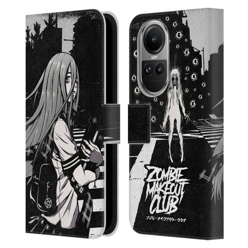 Zombie Makeout Club Art They Are Watching Leather Book Wallet Case Cover For OPPO Reno10 5G / Reno10 Pro 5G