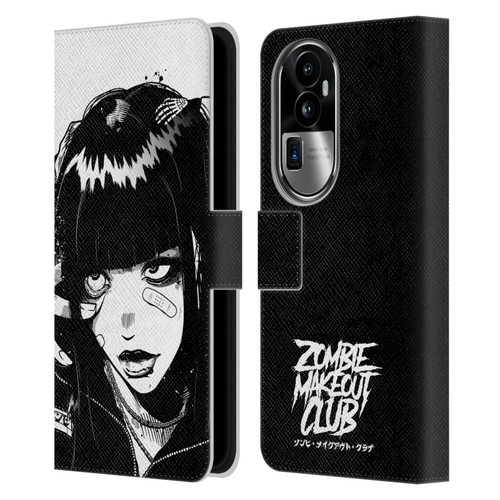 Zombie Makeout Club Art See Thru You Leather Book Wallet Case Cover For OPPO Reno10 Pro+