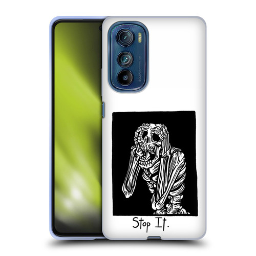 Matt Bailey Skull Stop It Soft Gel Case for Motorola Edge 30