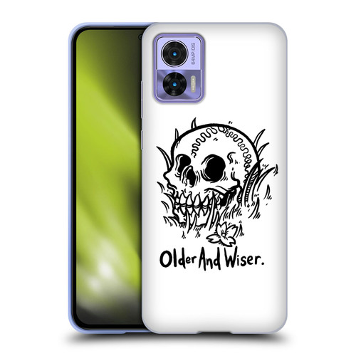Matt Bailey Skull Older And Wiser Soft Gel Case for Motorola Edge 30 Neo 5G