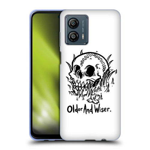 Matt Bailey Skull Older And Wiser Soft Gel Case for Motorola Moto G53 5G