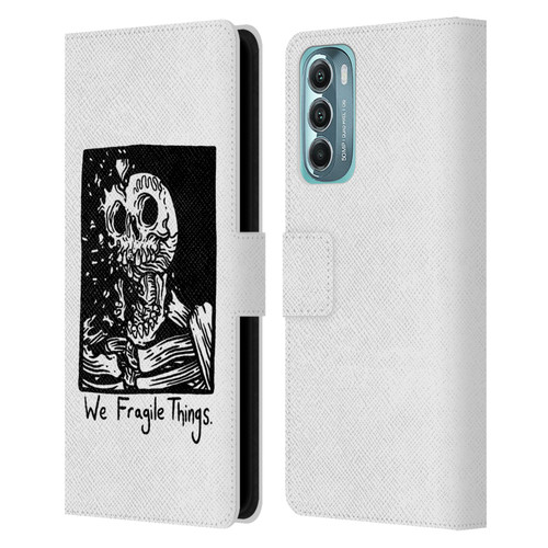 Matt Bailey Skull We Fragile Things Leather Book Wallet Case Cover For Motorola Moto G Stylus 5G (2022)