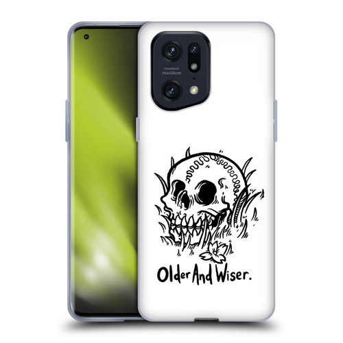 Matt Bailey Skull Older And Wiser Soft Gel Case for OPPO Find X5 Pro