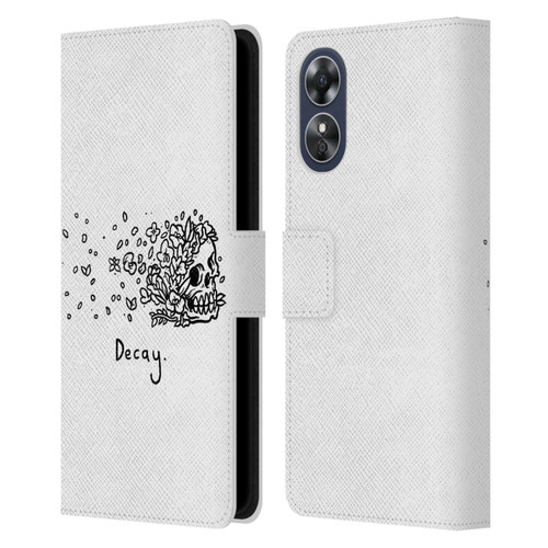 Matt Bailey Skull Decay Leather Book Wallet Case Cover For OPPO A17