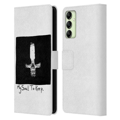 Matt Bailey Skull My Soul To Keep Leather Book Wallet Case Cover For Samsung Galaxy A14 5G