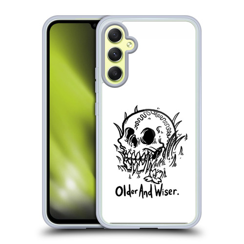 Matt Bailey Skull Older And Wiser Soft Gel Case for Samsung Galaxy A34 5G