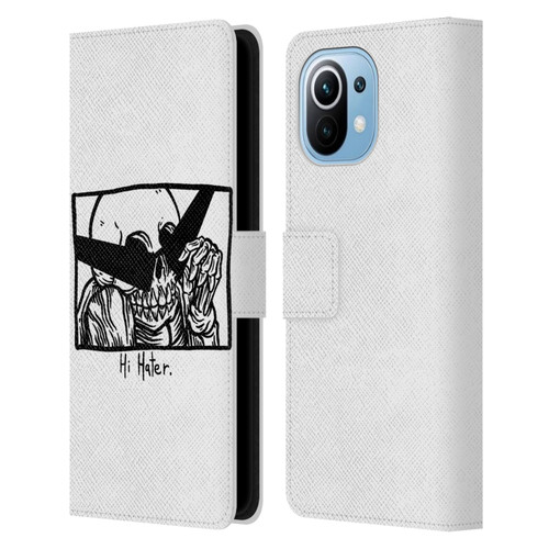 Matt Bailey Skull Hi Hater Leather Book Wallet Case Cover For Xiaomi Mi 11