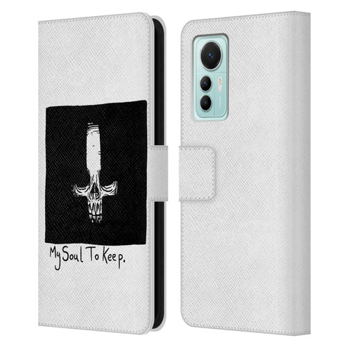 Matt Bailey Skull My Soul To Keep Leather Book Wallet Case Cover For Xiaomi 12 Lite