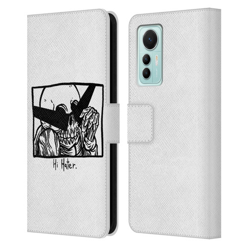 Matt Bailey Skull Hi Hater Leather Book Wallet Case Cover For Xiaomi 12 Lite