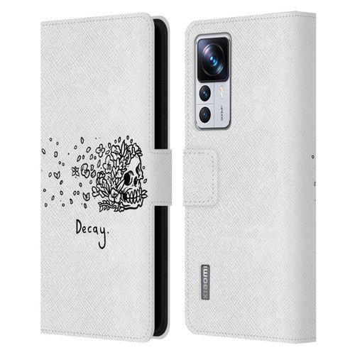 Matt Bailey Skull Decay Leather Book Wallet Case Cover For Xiaomi 12T Pro