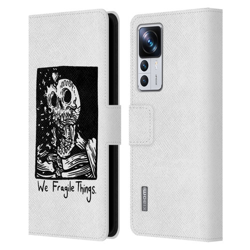 Matt Bailey Skull We Fragile Things Leather Book Wallet Case Cover For Xiaomi 12T Pro