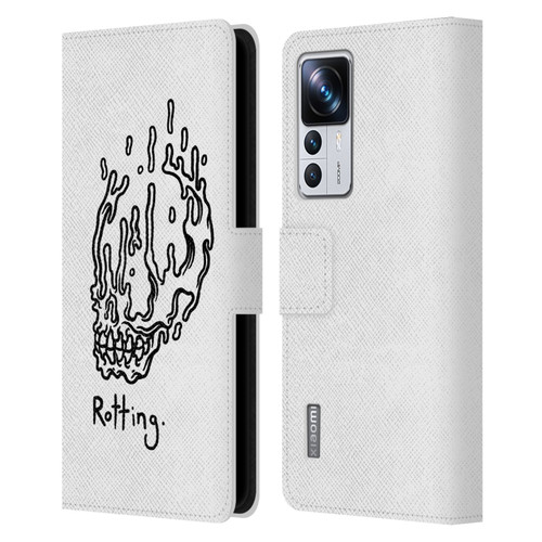 Matt Bailey Skull Rotting Leather Book Wallet Case Cover For Xiaomi 12T Pro
