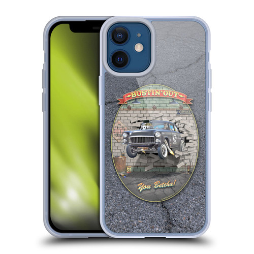 Larry Grossman Retro Collection Bustin' Out '55 Gasser Soft Gel Case for Apple iPhone 12 Mini