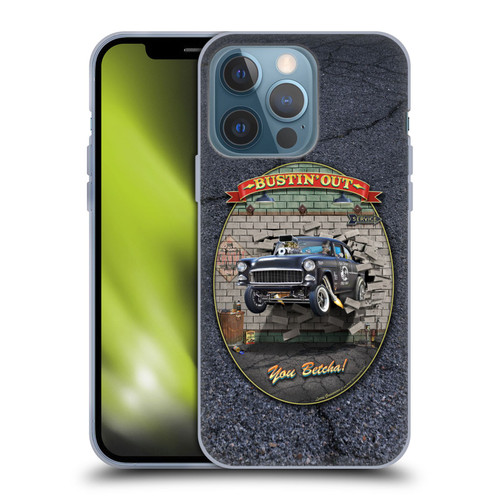 Larry Grossman Retro Collection Bustin' Out '55 Gasser Soft Gel Case for Apple iPhone 13 Pro