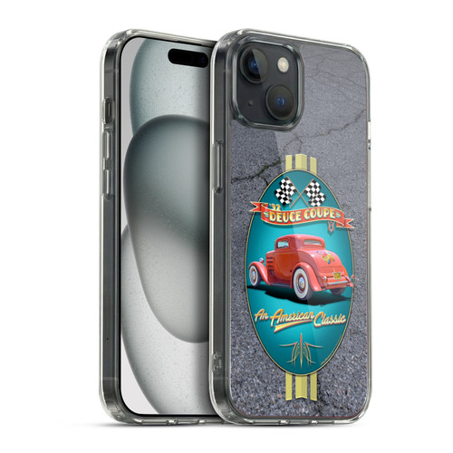 Larry Grossman Retro Collection Deuce Coupe Classic Soft Gel Case for Apple iPhone 15 Plus & MagSafe