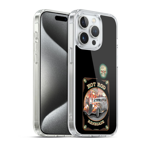 Larry Grossman Retro Collection Hot Rod Renegade Soft Gel Case for Apple iPhone 15 Pro & MagSafe