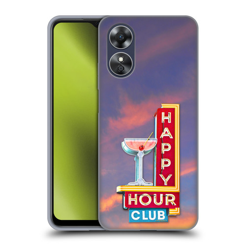 Larry Grossman Retro Collection Happy Hour Club Soft Gel Case for OPPO A17