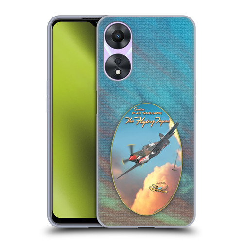 Larry Grossman Retro Collection P-40 Warhawk Flying Tiger Soft Gel Case for OPPO A78 5G