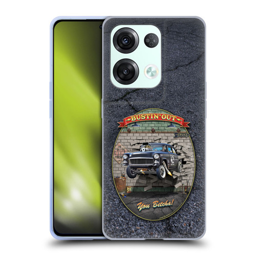 Larry Grossman Retro Collection Bustin' Out '55 Gasser Soft Gel Case for OPPO Reno8 Pro