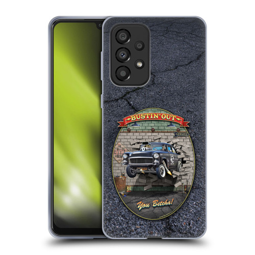 Larry Grossman Retro Collection Bustin' Out '55 Gasser Soft Gel Case for Samsung Galaxy A33 5G (2022)