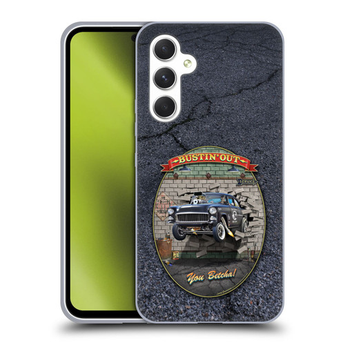 Larry Grossman Retro Collection Bustin' Out '55 Gasser Soft Gel Case for Samsung Galaxy A54 5G