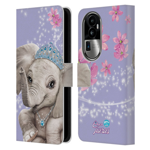 Animal Club International Royal Faces Elephant Leather Book Wallet Case Cover For OPPO Reno10 Pro+