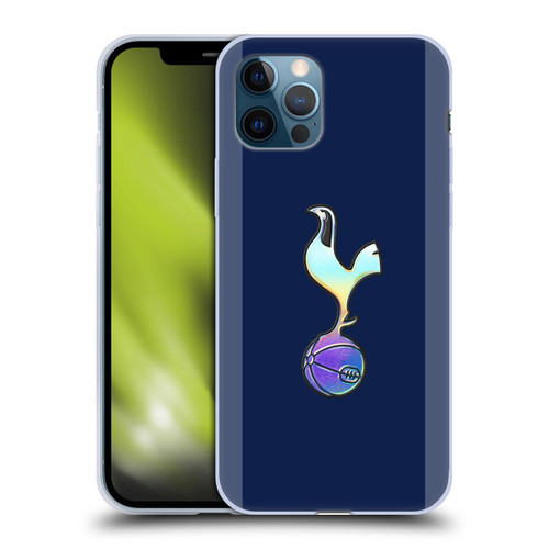 Tottenham Hotspur F.C. 2023/24 Badge Dark Blue and Purple Soft Gel Case for Apple iPhone 12 / iPhone 12 Pro