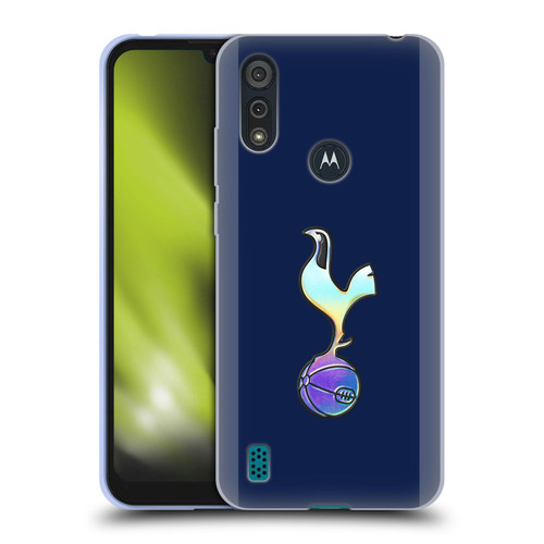 Tottenham Hotspur F.C. 2023/24 Badge Dark Blue and Purple Soft Gel Case for Motorola Moto E6s (2020)