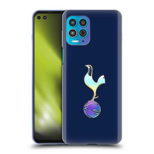 Tottenham Hotspur F.C. 2023/24 Badge Dark Blue and Purple Soft Gel Case for Motorola Moto G100