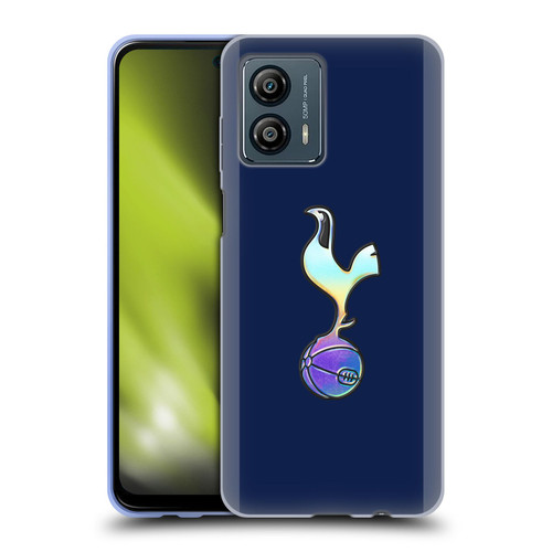 Tottenham Hotspur F.C. 2023/24 Badge Dark Blue and Purple Soft Gel Case for Motorola Moto G53 5G