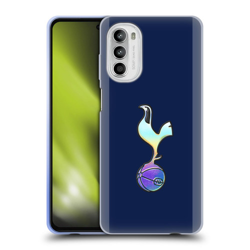 Tottenham Hotspur F.C. 2023/24 Badge Dark Blue and Purple Soft Gel Case for Motorola Moto G52