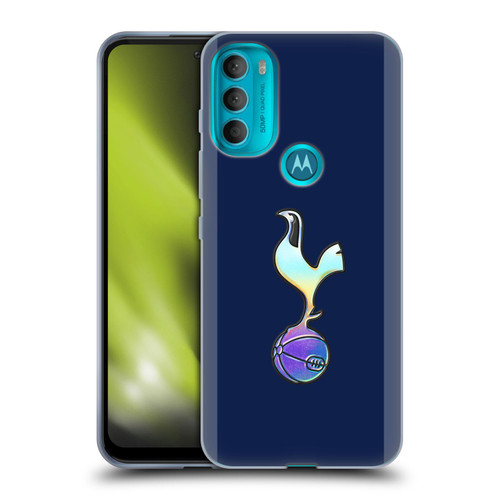 Tottenham Hotspur F.C. 2023/24 Badge Dark Blue and Purple Soft Gel Case for Motorola Moto G71 5G
