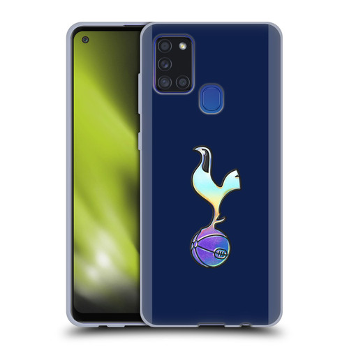 Tottenham Hotspur F.C. 2023/24 Badge Dark Blue and Purple Soft Gel Case for Samsung Galaxy A21s (2020)