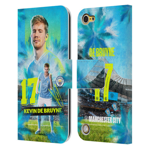 Manchester City Man City FC 2023/24 First Team Kevin De Bruyne Leather Book Wallet Case Cover For Apple iPod Touch 5G 5th Gen