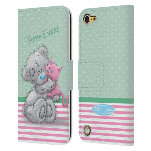 Me To You Classic Tatty Teddy Cat Pet Leather Book Wallet Case Cover For Apple iPod Touch 5G 5th Gen